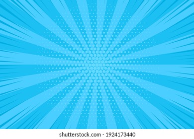 Blue starburst banner 