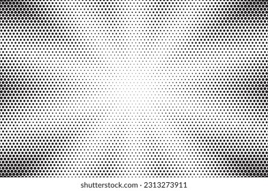 Fondo de medio tono de arte pop. Patrón de estallido cómico. Efecto de quemadura solar verde. Cartel de caricatura con puntos y rayos. Textura de tono de dúo vintage. Ilustración vectorial.