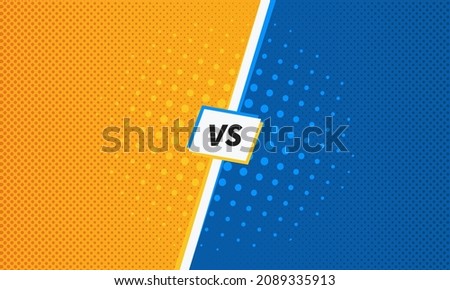 Pop art Halftone comic versus background