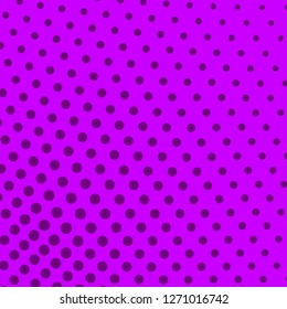 Pop Art Halftone Dots Violet Background