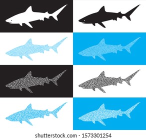 Tiger Shark Silhouette Images Stock Photos Vectors