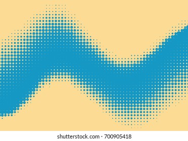 Pop art halftone retro background shapes with comics style