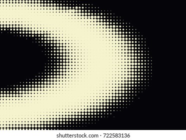 Pop art halftone retro background shapes with comics style