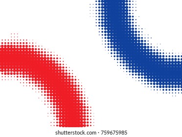 Pop art halftone retro background shapes with comics style