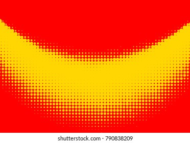 Pop art halftone retro background shapes with comics style