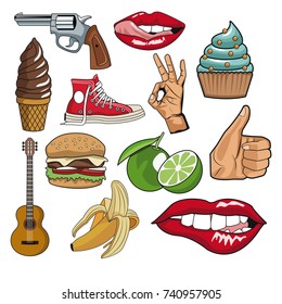 Pop art icons