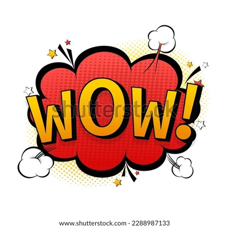 Pop art image on white background. Pop art style. Cartoon style. Vector background