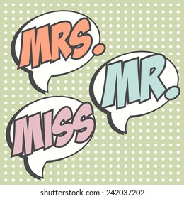 pop art labels, illustration in vector format