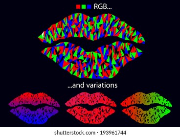 pop art lips