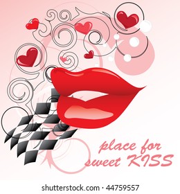 pop art lips