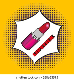 pop art lipstick