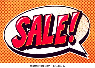 Pop art  logo. Comics style. Vector isolated