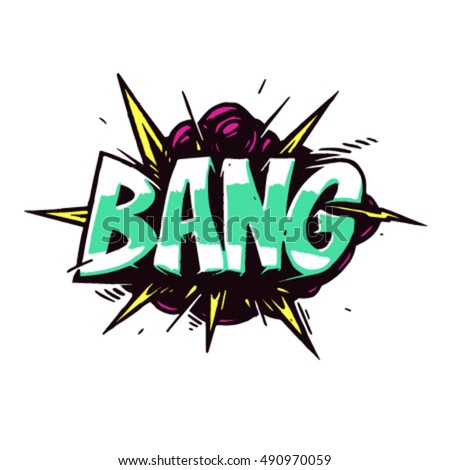 Pop Art Logo Comics Style Vector Stock Vector (Royalty Free) 490970059 ...