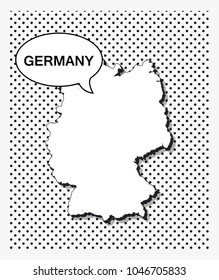 Pop art map of germany