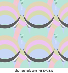 Pop art mosaic pattern in pastel colors.