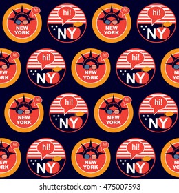 pop art New York pattern