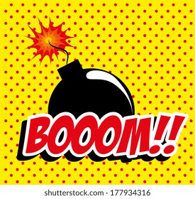 pop art   over dotted  background vector illustration