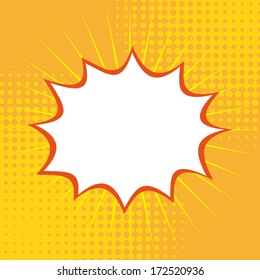 pop art   over   yellow background vector illustration