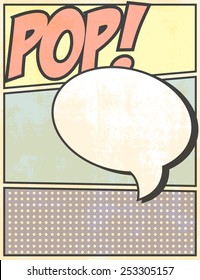 pop art page, illustration in vector format