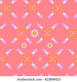 pop art pattern, abstract seamless texture kaleidoscope vector seamless pattern
