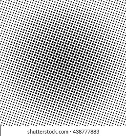 Pop Art Pattern. Black Dots Halftone Background. Vector Illustration