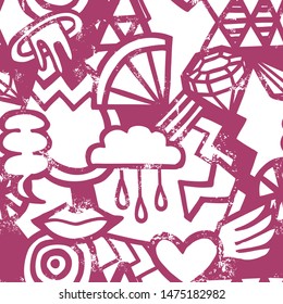 Pop Art Pattern Design, Graffiti Background