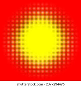 Pop art, polka dots, circles halftone, comic effect pattern