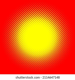 Pop art, polka dots, circles halftone, comic effect pattern