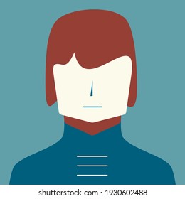 Afiche de arte pop retrato creativo. Vector. EPS