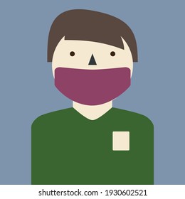 Pop art poster creative portrait. Vector. EPS