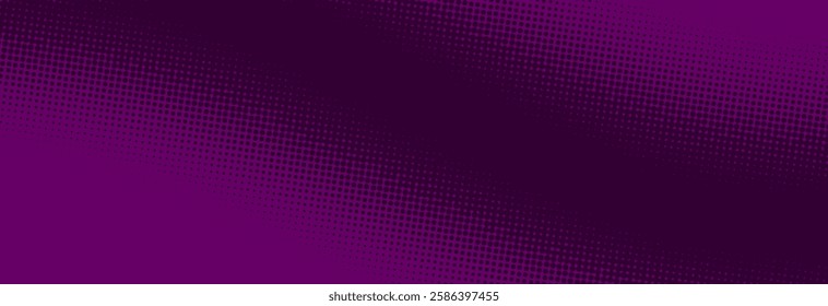 Pop art purple background with halftone patterns in comic book style, vector illustration EPS10