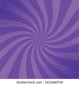 Pop art purple striped background