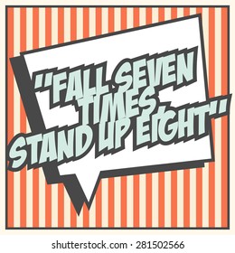 pop art quote, illustration in vector format