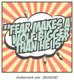 pop art quote, illustration in vector format