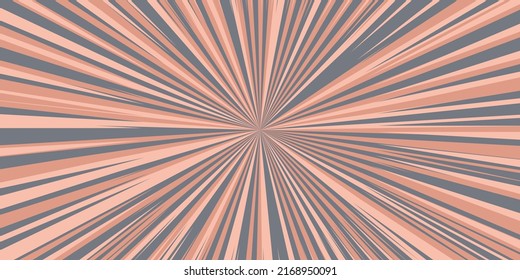 Pop art radial colorful comics book magazine cover. Striped grey digital background. Cartoon funny retro pattern strip mock up. Vector halftone illustration. Sunburst, starburst shape.