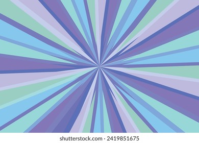 Pop art radial colorful comics book magazine cover. Striped color digital background. Cartoon funny retro pattern strip mock up. Vector halftone illustration. Sunburst, starburst shape.
