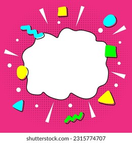 estampa de estilo cómico retro de arte pop para publicación en medios sociales. plática de arte pop para negocios, marketing y publicidad