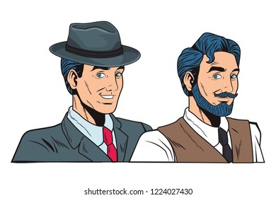pop art retro men