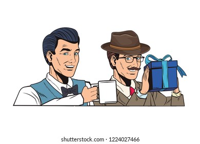pop art retro men