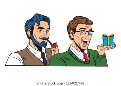 pop art retro men