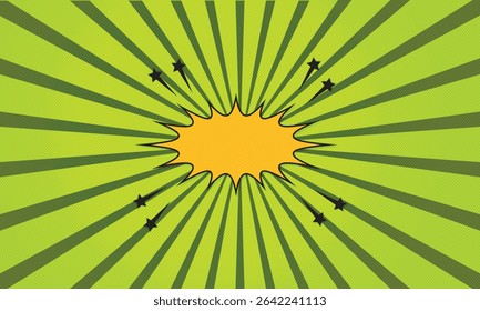 Pop Art Retro Texture Comic Background  Vibrant Halftone Dots and Radial Burst new 2025.