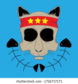 Pop Art Rock Cats Illustration