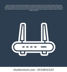 Pop art Router and wi-fi signal icon isolated on color background. Wireless ethernet modem router. Computer technology internet.  Vector