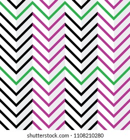 Pop art seamless pattern graphic design. Zigzag texture in white background vector.
