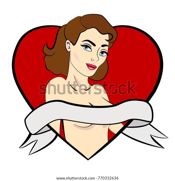 Pop Art Sexy Woman Pinup Girl Stock Vector Royalty Free 770332636