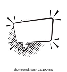 Pop art speech bubble
