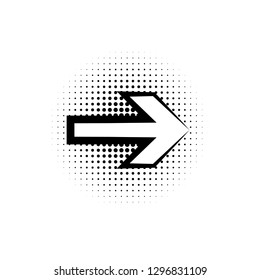 pop art, speech bubble, arrow icon. Element of speech bubble ic pop art style icon. Signs and symbols collection icon for websites, web design, mobile app