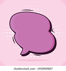 diseño de burbuja de discurso de arte pop