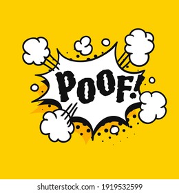 Pop art speech bubble drawing with text. Cartoon style vector collection of frames. Comic illustration on color background