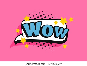 Pop Art Sprache Blase Zeichnung mit Text. Cartoon-Stil Vektorgrafik von Frames. Comicgrafik auf Farbhintergrund